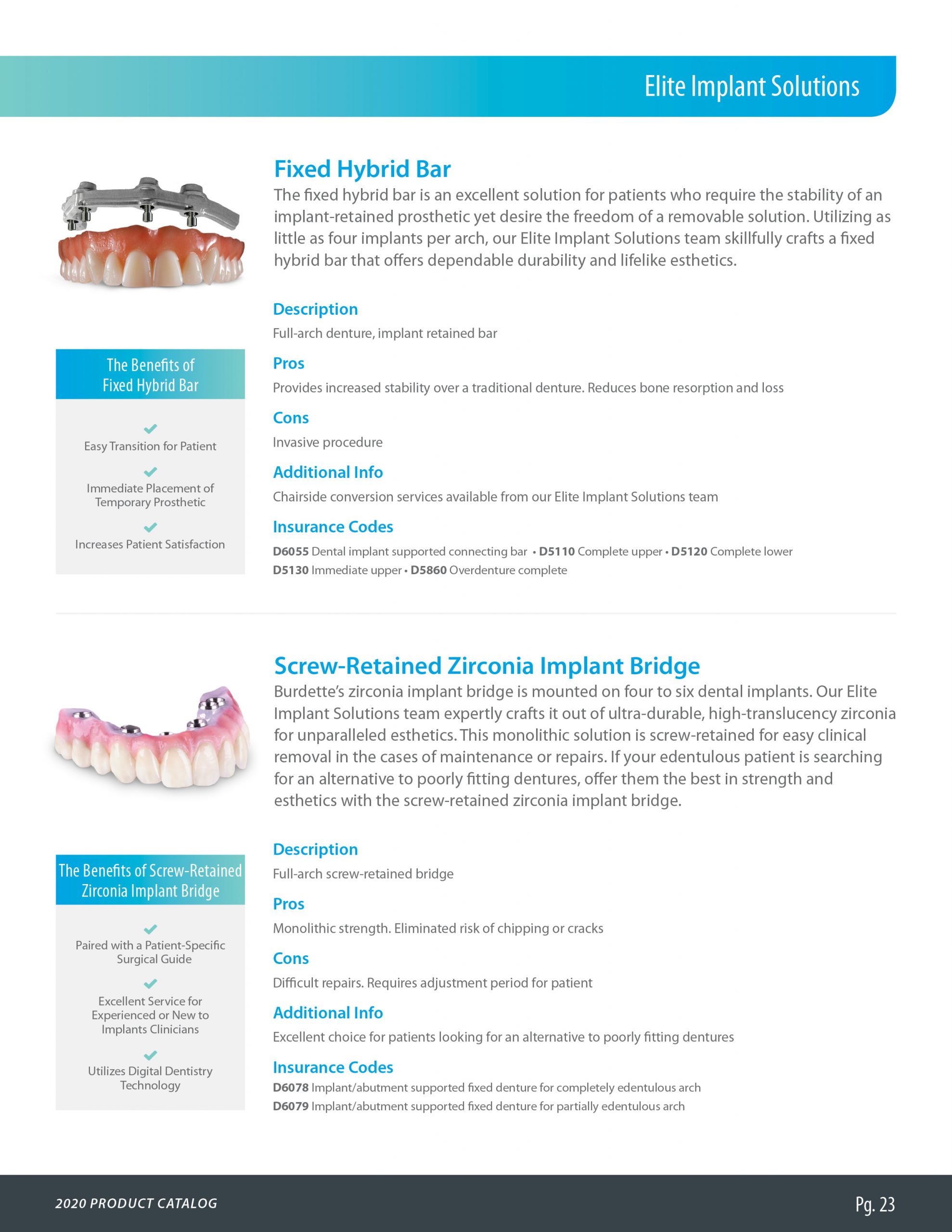 Online Product Catalog Burdette Dental Laboratory