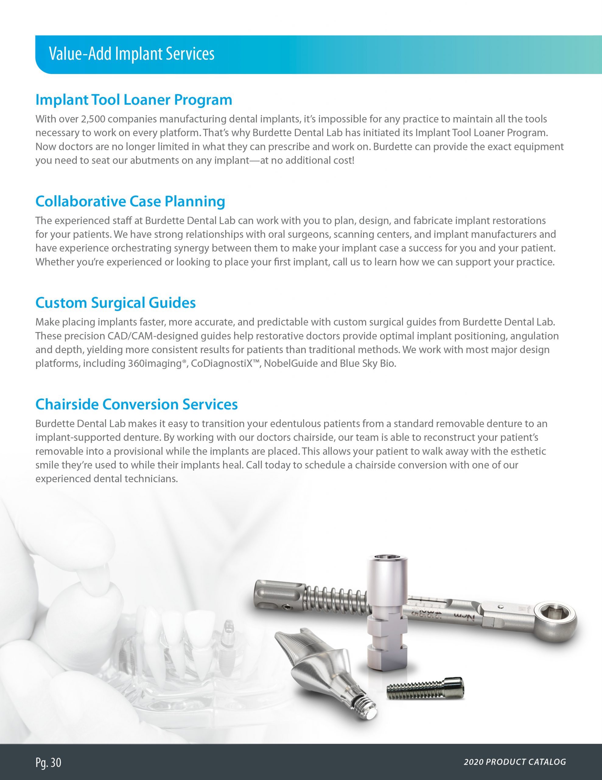 Online Product Catalog Burdette Dental Laboratory